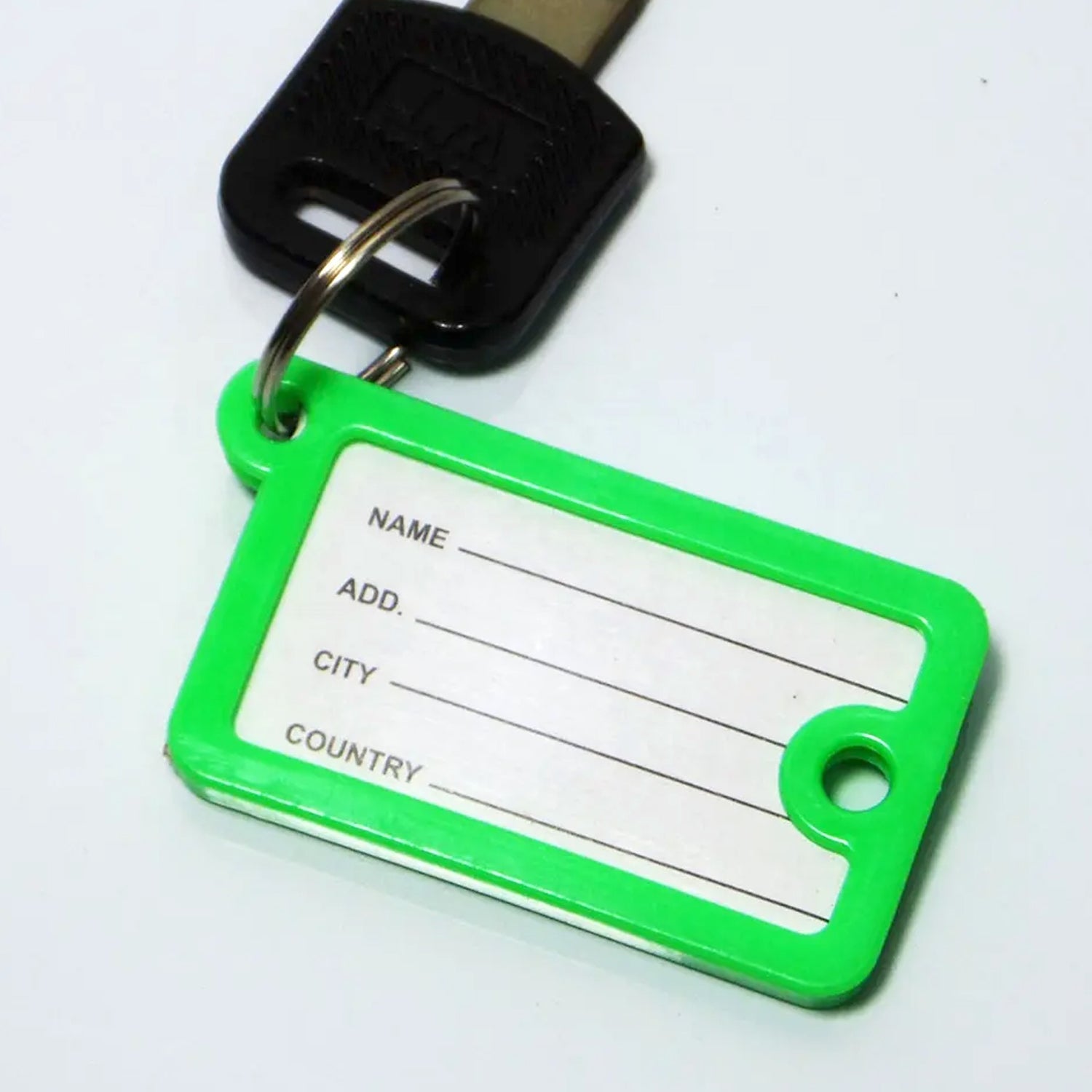 9359 Wallet Keychain 10 pcs Set Plastic Key Custom Key Tags Key Ring Tags Numbered Key Tags Tags with Backpack Keychain Eshaan Traders