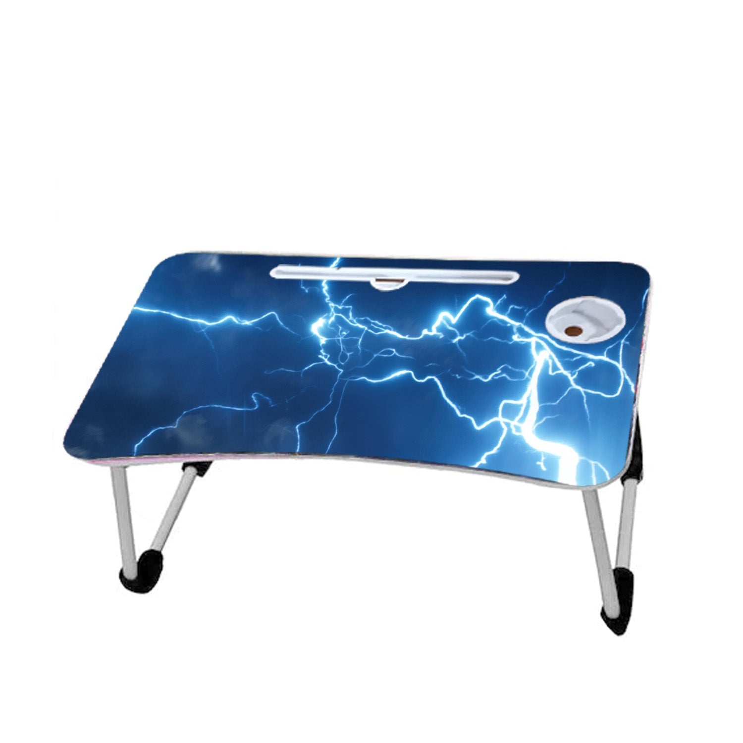 7700 FOLDABLE BED STUDY TABLE PORTABLE MULTIFUNCTION LAPTOP TABLE LAPDESK FOR CHILDREN BED FOLDABLE TABLE WORK OFFICE HOME WITH TABLET SLOT & CUP HOLDER Eshaan Traders