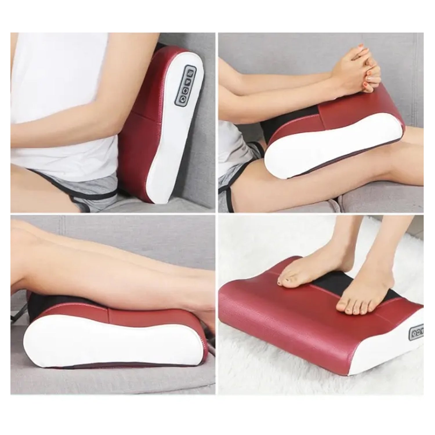 6876 Electric Neck Waist Back Massager Neck Massager Multipurpose Neck Massage Pillow Deep Tissue Massage Nodes Electric Pillow with Heat for Shoulders Calf Legs Feet Hands Eshaan Traders