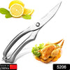 5206 Heavy Duty Stainless Steel Poultry Shears, Premium Ultra Sharp Spring-Loaded Kitchen Eshaan Traders