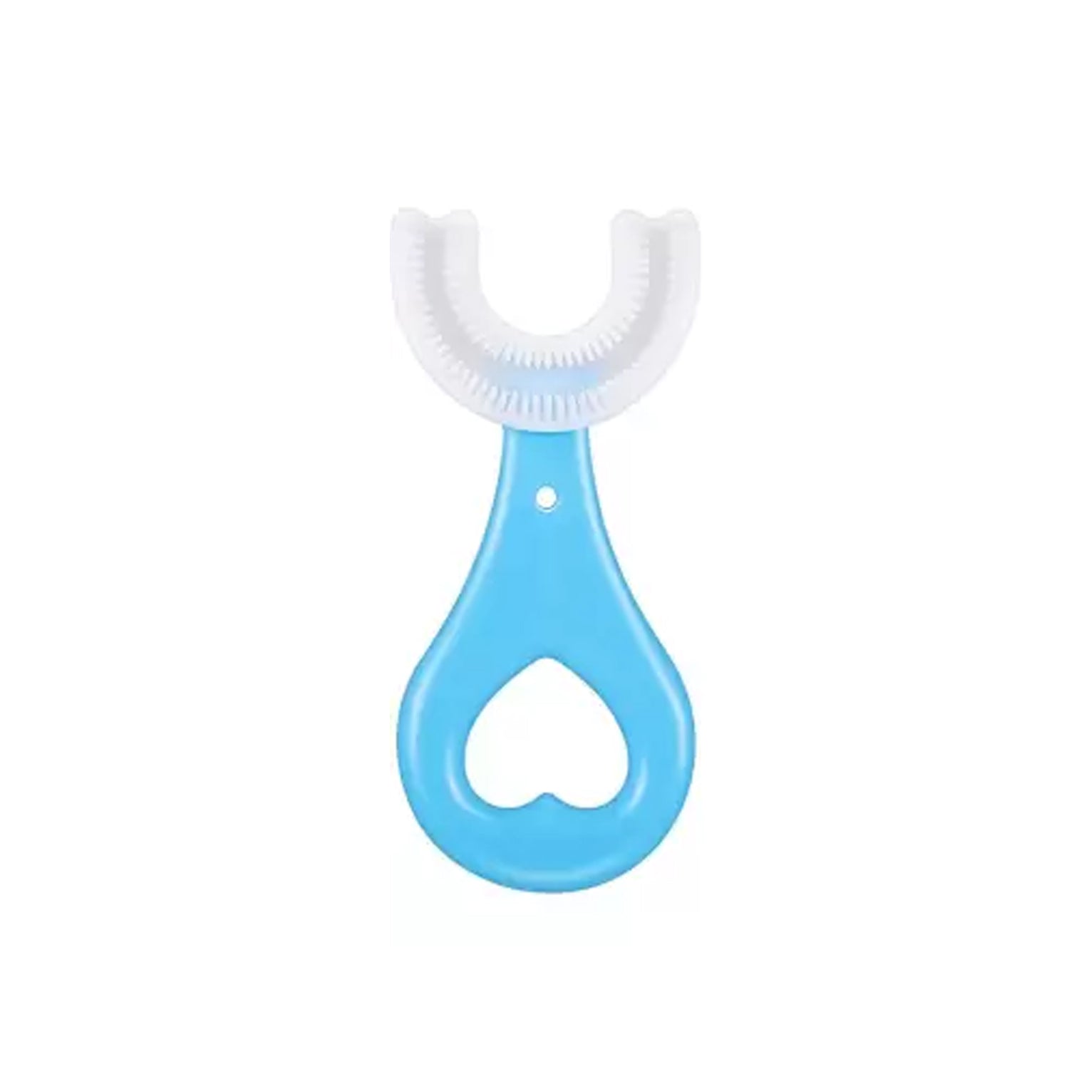 4002 U Shaped Toothbrush for Kids, 2-6 Years Kids Baby Infant Toothbrush, Food Grade Ultra Soft Silicone Brush Head DeoDap