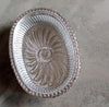 2090 Multipurpose Royal Design Oval Silver Gift Tray Eshaan Traders