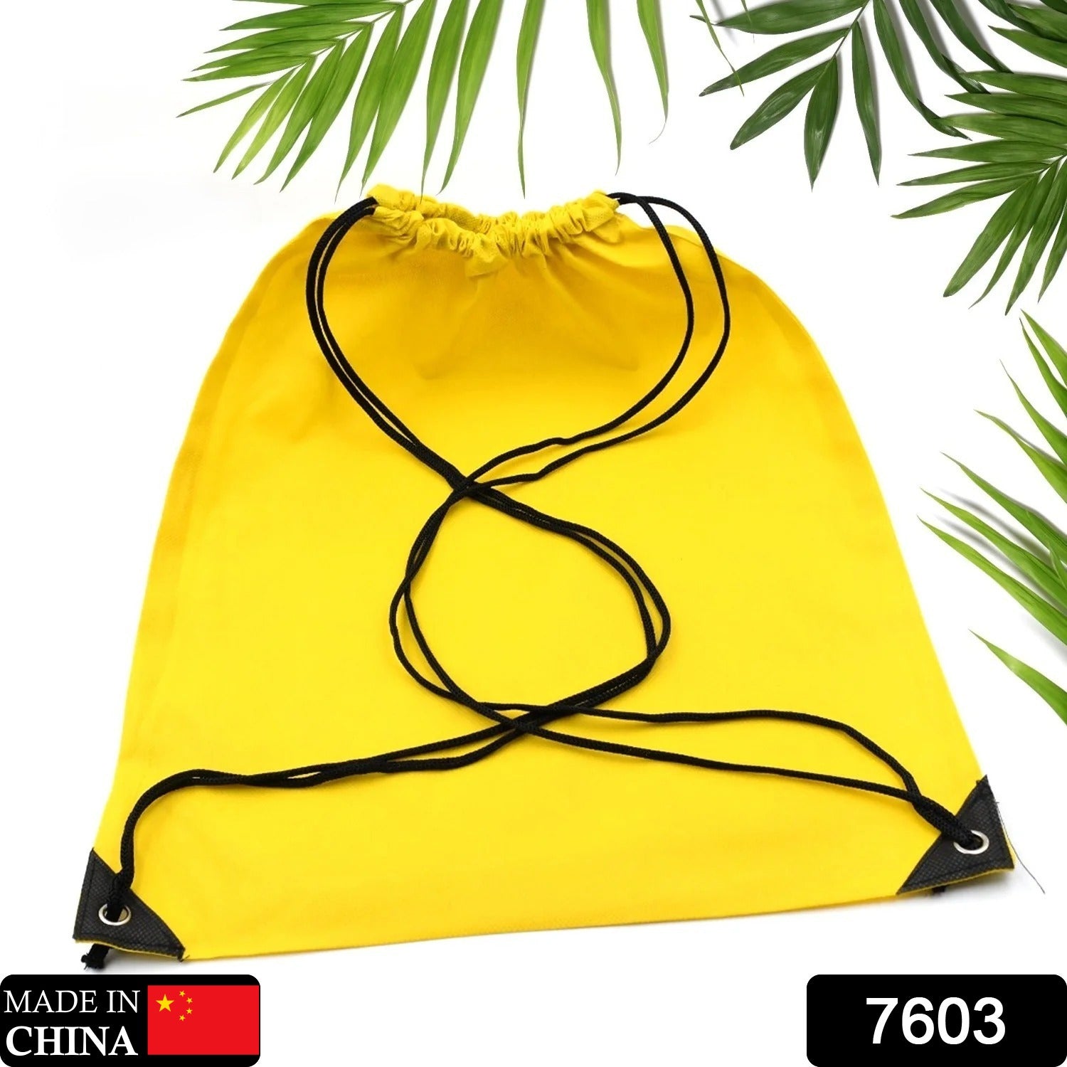 7603 Sport Bag Drawstring Backpack Sports High Quality String Bag Sport Gym Sack pack for Women Men Large Eshaan Traders