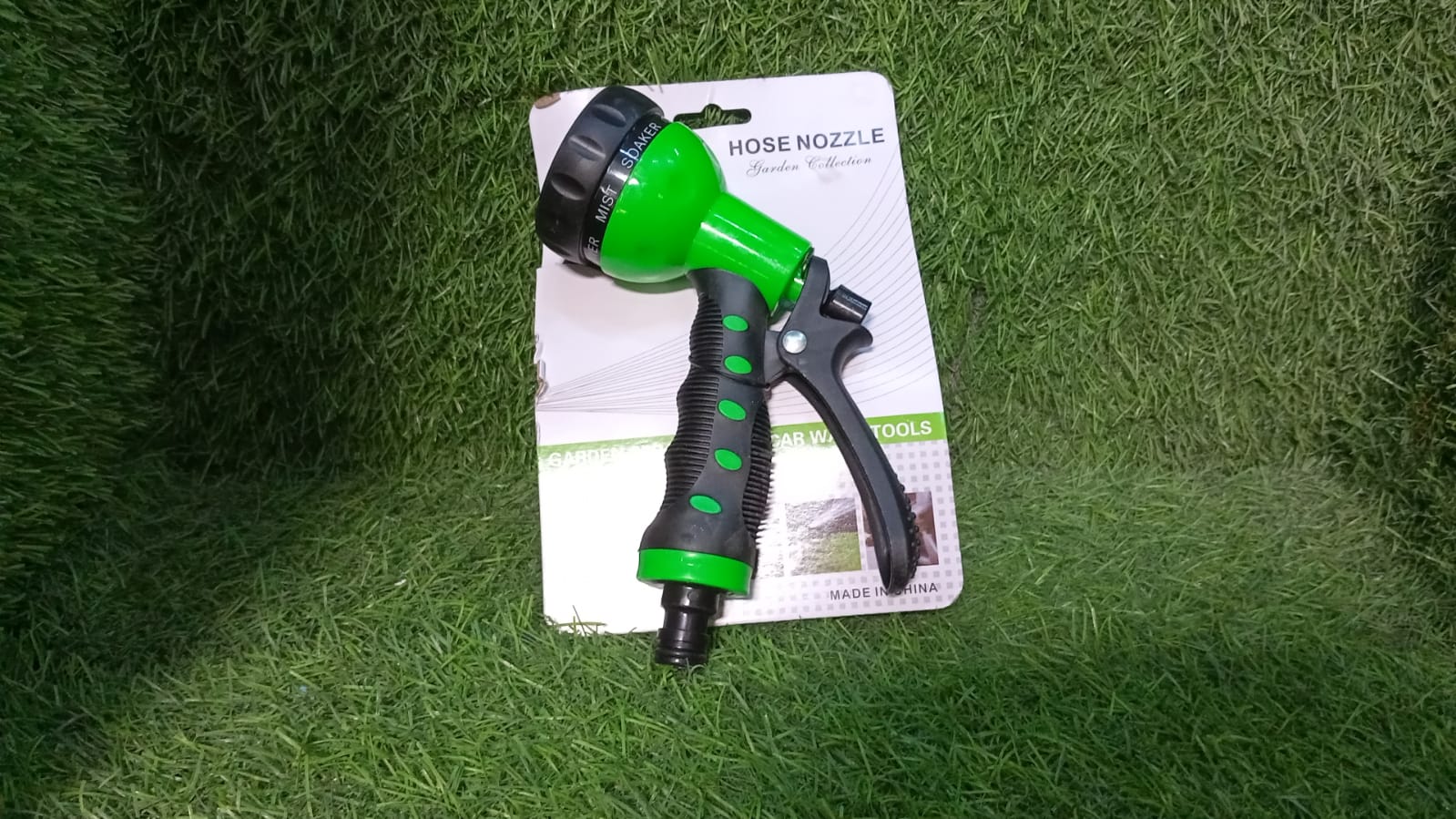 7441 Hose Nozzle Garden Hose Nozzle Hose Spray Nozzle with 8 Adjustable Patterns Front Trigger Hose Sprayer Heavy Duty Metal Water Hose Nozzle for Cleaning, Watering, Washing, Bathing Eshaan Traders