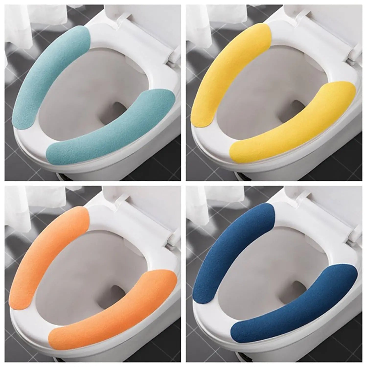 4872 Toilet Seat Cover, Toilet Seat Cushion Soft and Warm Washable Toilet seat Cover Pads Comfortable Eshaan Traders