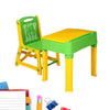 4632 Study Table with Chair Set use for Study| Laptop| |Desk| Class Room |Study Room| School | kids table and chair, Plastic Study Table (Yellow and Green) Eshaan Traders