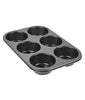 2210 Non-Stick Reusable Cupcake Baking Slot Tray for 6 Muffin Cup DeoDap