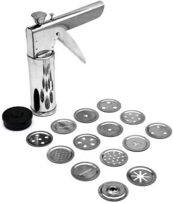 2327 15 in 1 Stainless Steel Kitchen Press with Different Parts DeoDap