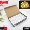 1222B Festival Decorative - LED Tealight Candles | Battery Operated Candle Ideal for Party, Wedding, Birthday, Gifts (24pc) ( Diya , Divo , Diva , Deepak , Jyoti , Eshaan Traders