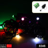 8346 3Mtr Home Decoration Diwali & Wedding LED Christmas String Light Indoor and Outdoor Light ,Festival Decoration Led String Light, Multi-Color Light 1.4MM (15L 3 Mtr) Eshaan Traders