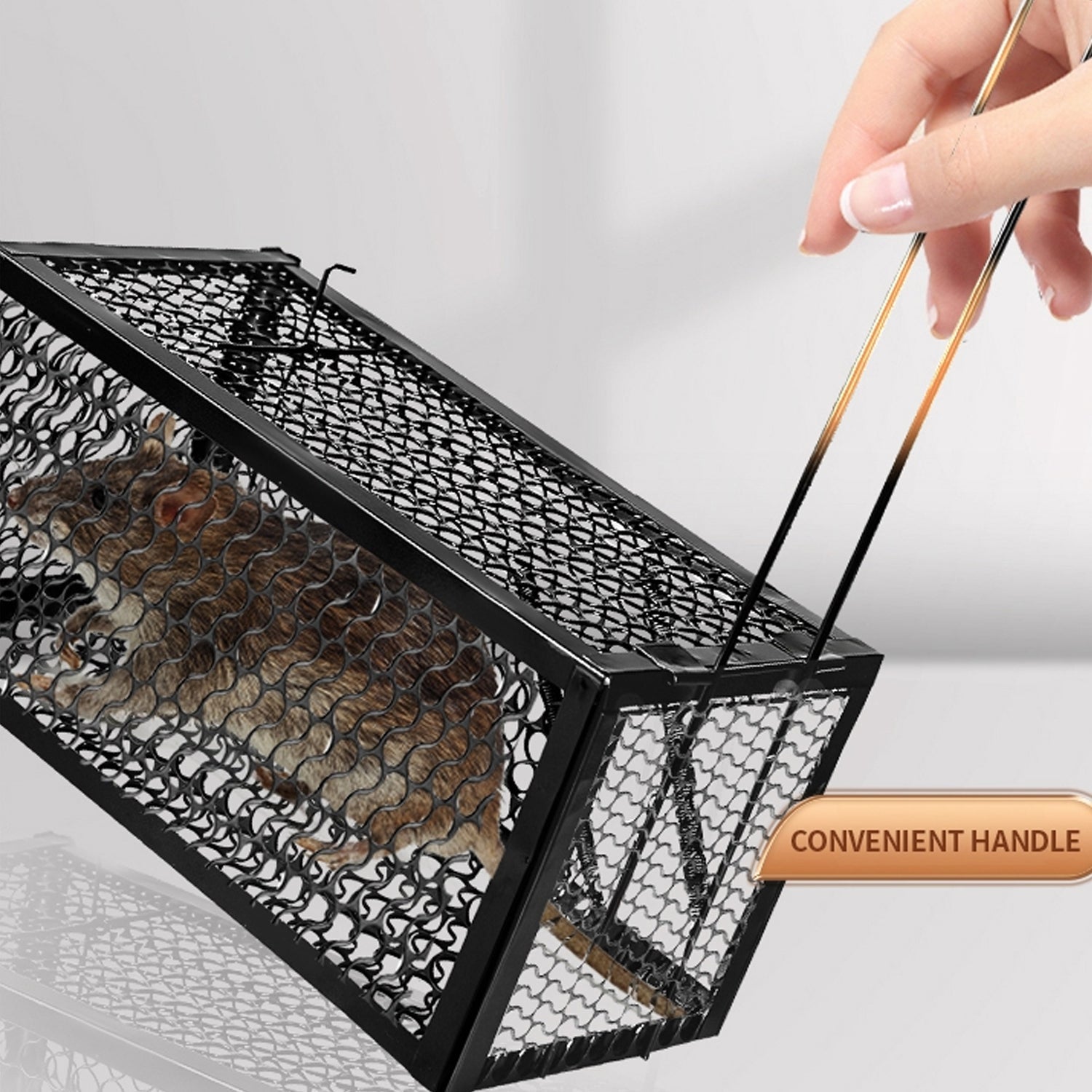 0365 Foldable Mouse Trap Squirrel Trap Small Live Animal Trap Mouse Voles Hamsters Live Cage Rat Mouse Cage Trap for Mice Easy to Catch and Release Eshaan Traders