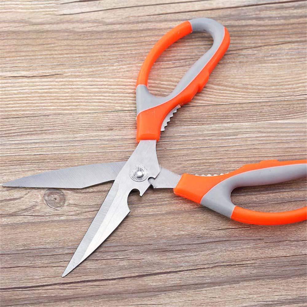 Multi-Function Kitchen Household for Vegetables, Fruit, Cheese & Meat Slices with Bottle Opener Stainless Steel Sea Food Scissor Eshaan Traders