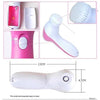 340 -5-in-1 Smoothing Body & Facial Massager (Pink) Eshaan Traders