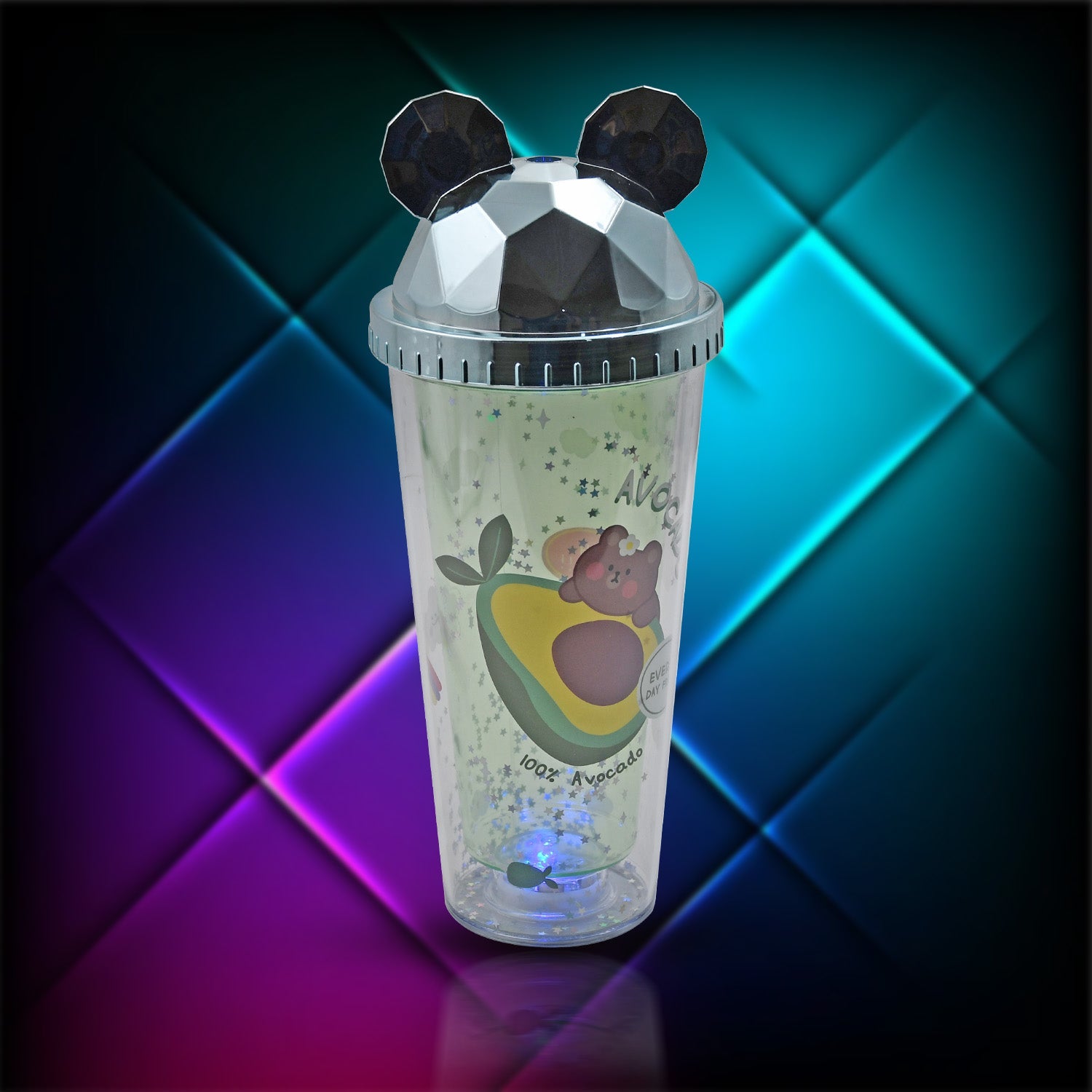 6883D LED Light Unicorn Kids water sipper " Water Sipper For Boys (1 pcs) Space Water Sipper for Kids - BPA-Free, Leak-Proof, and Easy to Clean- School and Outdoor for Kids & Boys Birthday Return Gifts Eshaan Traders