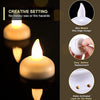 6432 Set of 12 Flameless Floating Candles Battery Operated Tea Lights Tealight Candle - Decorative, Wedding.( Diya , Divo , Diva , Deepak , Jyoti ,) Eshaan Traders