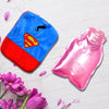 6530 Superman Print small Hot Water Bag with Cover for Pain Relief, Neck, Shoulder Pain and Hand, Feet Warmer, Menstrual Cramps. Eshaan Traders