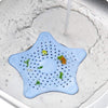 0830  Star Shape Suction Cup Kitchen Bathroom Sink Drain Strainer Hair Stopper Filter, Star Shaped Sink Filter Bathroom Hair Catcher, Drain Strainers Cover Trap Basin(Mix Color 1 Pc) Eshaan Traders