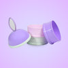 5924 3 Layer Cute Portable Baby Food Milk Powder Storage Box Bottle Container Milk Powder Baby Food Container Bowl. (Purple) Eshaan Traders