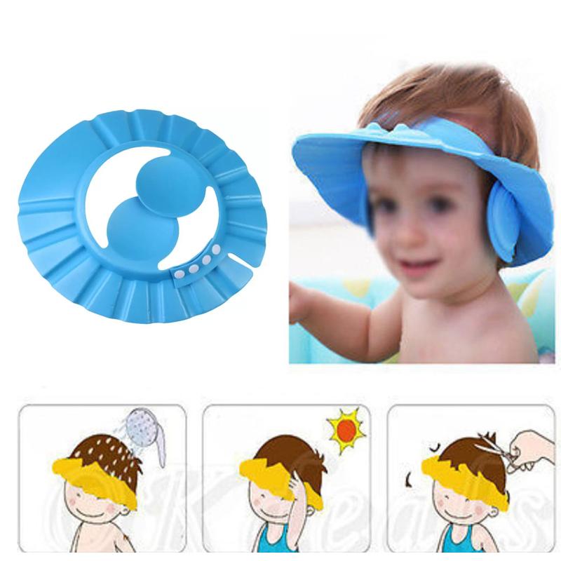 0378 Adjustable Safe Soft Baby Shower cap Eshaan Traders