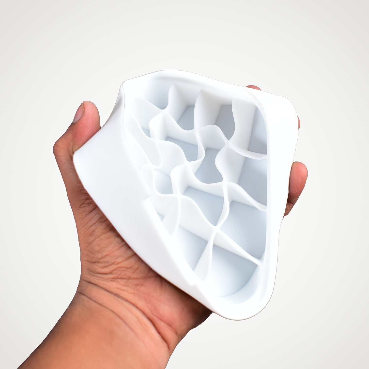 5938 Silicone Ice Tray Mold Household Press-type Ice Cube Grinder Food-grade Freezer Box Multi-functional Ice Storage Box Eshaan Traders