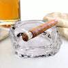 4064 Glass Brunswick Crystal Quality Cigar Cigarette Ashtray Round Tabletop for Home Office Indoor Outdoor Home Decor Eshaan Traders