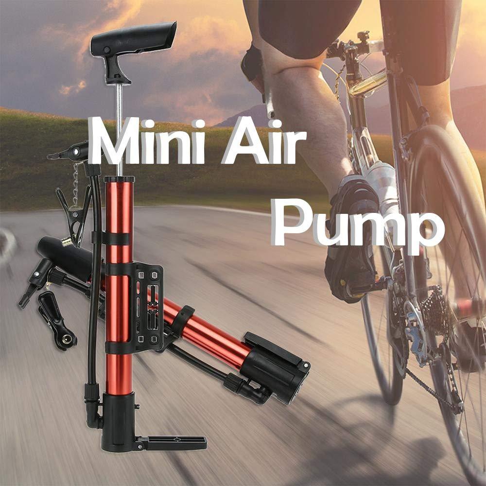 0544 Aluminum Mini Bicycle Air Pump (Multicolor)-01 Eshaan Traders