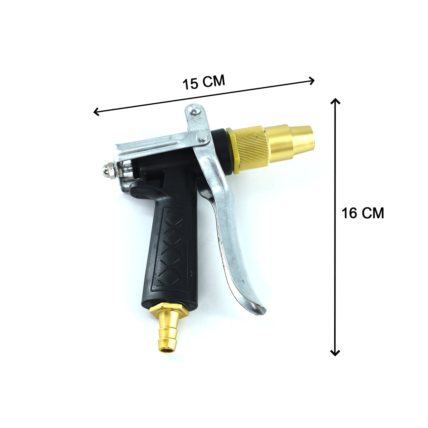 1608 Durable Gold Color Trigger Hose Nozzle Water Lever Spray Eshaan Traders