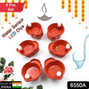 Water Sensor Diyas for Diwali Decoration | Diyas for Home Decoration| Diwali Decoration Items for Home Decor Diyas | Diwali LED Diyas Candle with Water Sensing Technology E-Diya (6Pc Set) Eshaan Traders