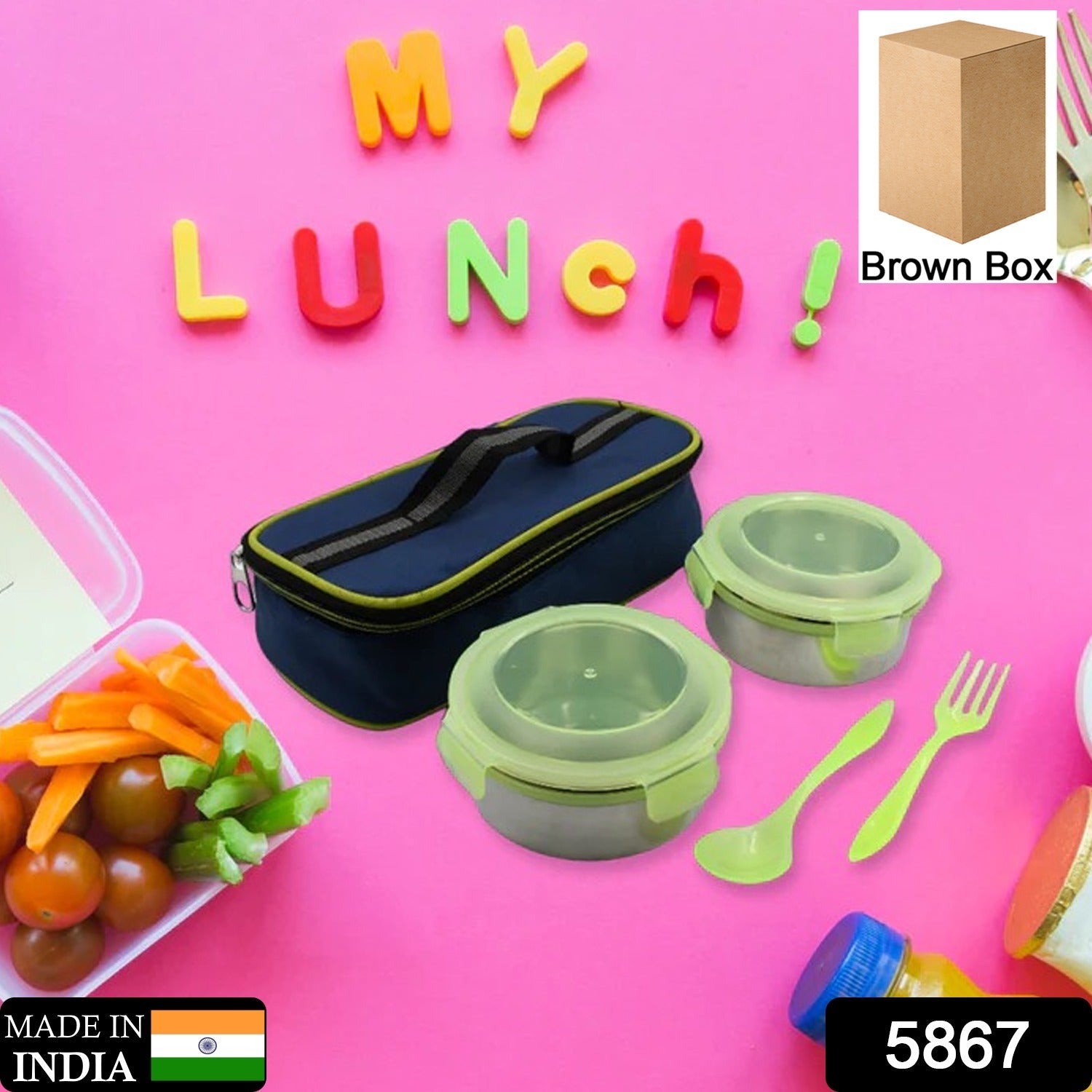 AIRTIGHT & LEAK PROOF STAINLESS STEEL CONTAINER MULTI COMPARTMENT LUNCH BOX CARRY TO ALL TYPE LUNCH IN LUNCH BOX & PREMIUM QUALITY LUNCH BOX IDEAL FOR OFFICE , SCHOOL KIDS & TRAVELLING IDEAL (3 Different Lunch Box) Eshaan Traders