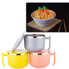 2933 Maggie Bowl with Lid and Handle, Soup Bowls for Easy Perfect Breakfast Cereals, Fruits, Ramen, Beverages, Essentials, Dishwasher Safe Double Layer DeoDap