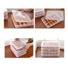 2645 24 Grids Plastic Egg Box Container Holder Tray for Fridge with Lid for 2 Dozen Egg Tray DeoDap