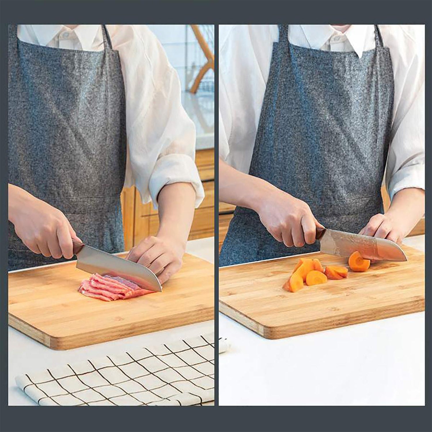 2920 Wooden Chopping / Cutting Board with Anti Skid Mat DeoDap