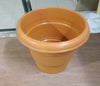 0838 Garden Heavy Plastic Planter Pot / Gamla 8 inch (Brown, Pack of 1,Medium ) Eshaan Traders