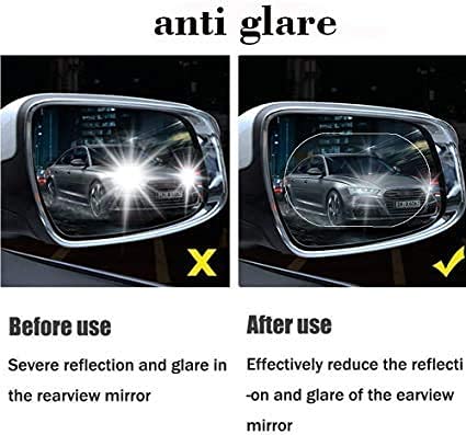 7552 Anti Fog Anti Scratch Interior Rearview Car Mirror Film Waterproof HD Clear Protective Sticker Film for Safe Driving, Car Mirrors, Side Windows Eshaan Traders