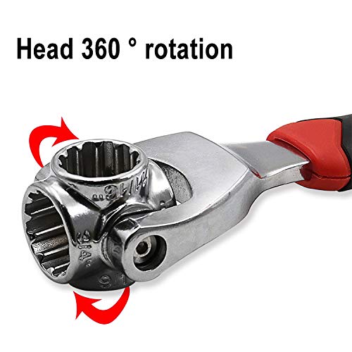 9044l 48 in 1 wrench Swivel Head Multi Tool Spanner Tools Socket Works with Spline Bolts Multi function Universal Furniture Car Repair Eshaan Traders