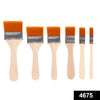 4675 Artistic Flat Painting Brush - Set of 6 DeoDap