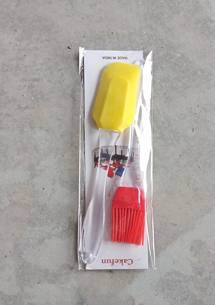 0136 Spatula and Pastry Brush for Cake Mixer Eshaan Traders