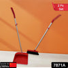 7871A Broom and Dustpan Cleaning Set Long Handled Dustpan and Brush Handle Dust Pan Broom Sweeper Long Handle Broom and Dustpan Set for Kitchen, Home, Lobby Schools, Hospital etc. Eshaan Traders