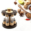 5986  360 Revolving Spice Rack for Kitchen and Dining Table, 8 Spice jars with 120 ml, Condiment Set, Herb Seasoning Organizer Eshaan Traders