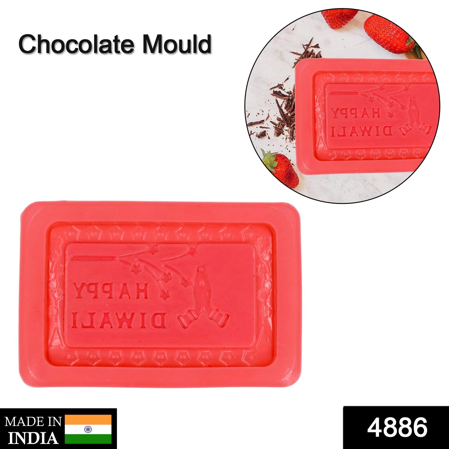 4886 Flexible Silicone Mold Candy Chocolate Cake Jelly Mould Eshaan Traders