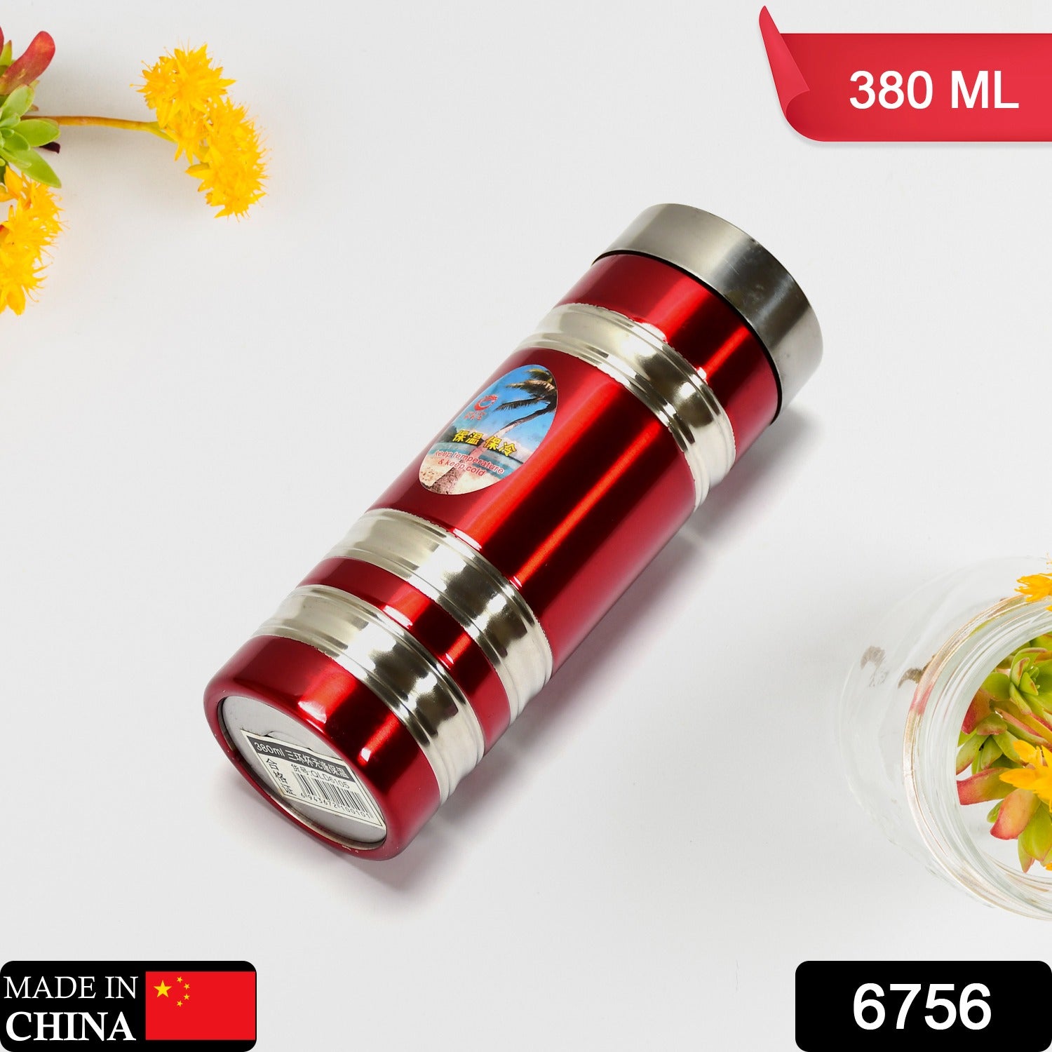 6756 Mini Stainless Steel Water Bottle Bottle 380Ml For School  & Home Use Eshaan Traders