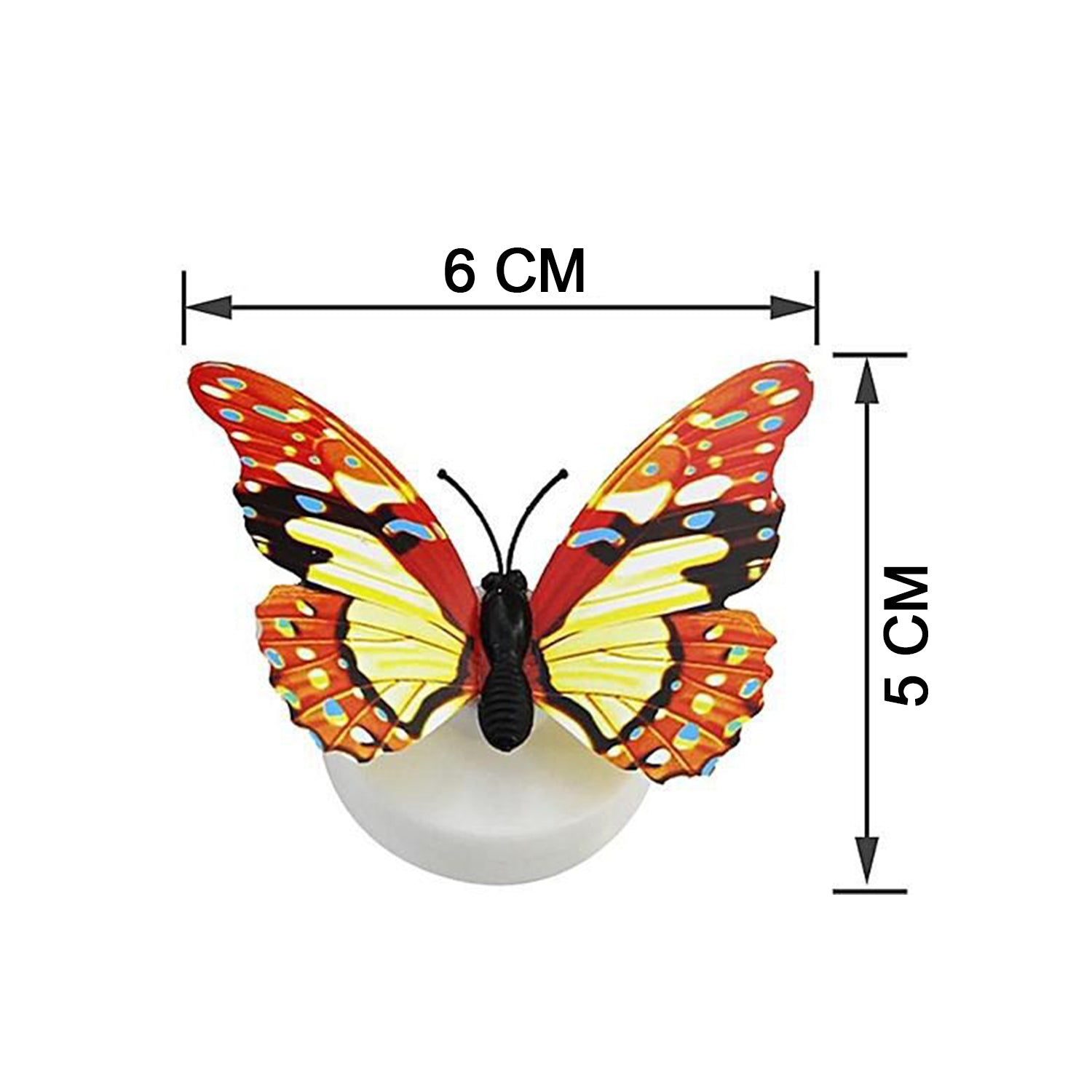 6278 The Butterfly 3D Night Lamp Comes with 3D Illusion Design Suitable for Drawing Room, Lobby. DeoDap