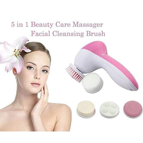 340 -5-in-1 Smoothing Body & Facial Massager (Pink) Eshaan Traders