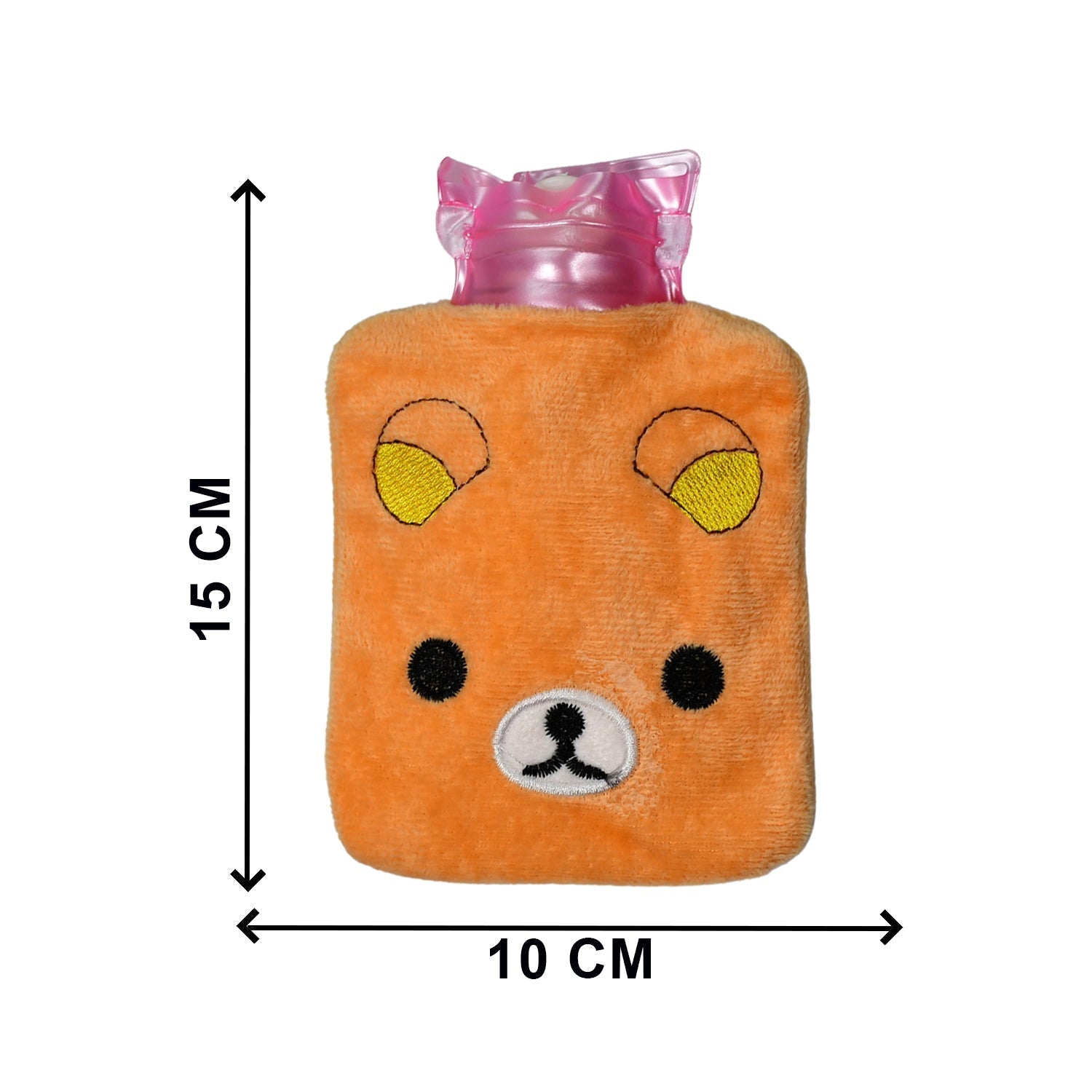 6503 Orange Panda small Hot Water Bag with Cover for Pain Relief, Neck, Shoulder Pain and Hand, Feet Warmer, Menstrual Cramps. Eshaan Traders