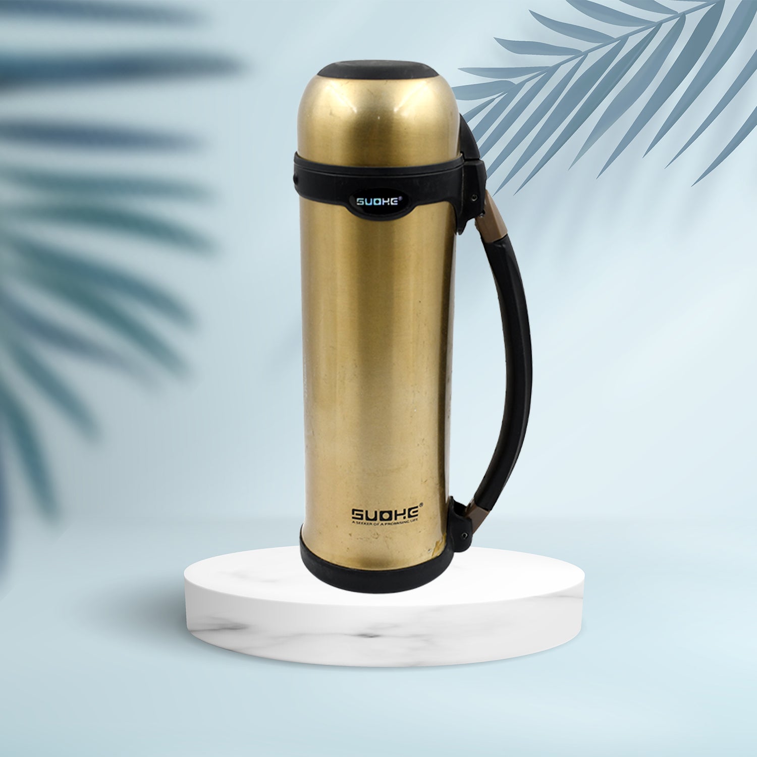 6982 STAINLESS STEEL THERMOS WATER BOTTLE | 24 HOURS HOT AND COLD | EASY TO CARRY | RUST & LEAK PROOF | TEA | COFFEE | OFFICE| GYM | HOME | KITCHEN Eshaan Traders