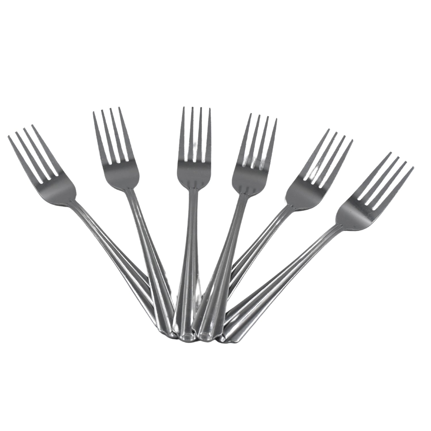 5932 STEEL FORKS SET OF 6 - FORK SET FOR HOME AND KITCHEN FORK HIGH QUALITY PREMIUM FORK SET (6 PC SET ) Eshaan Traders