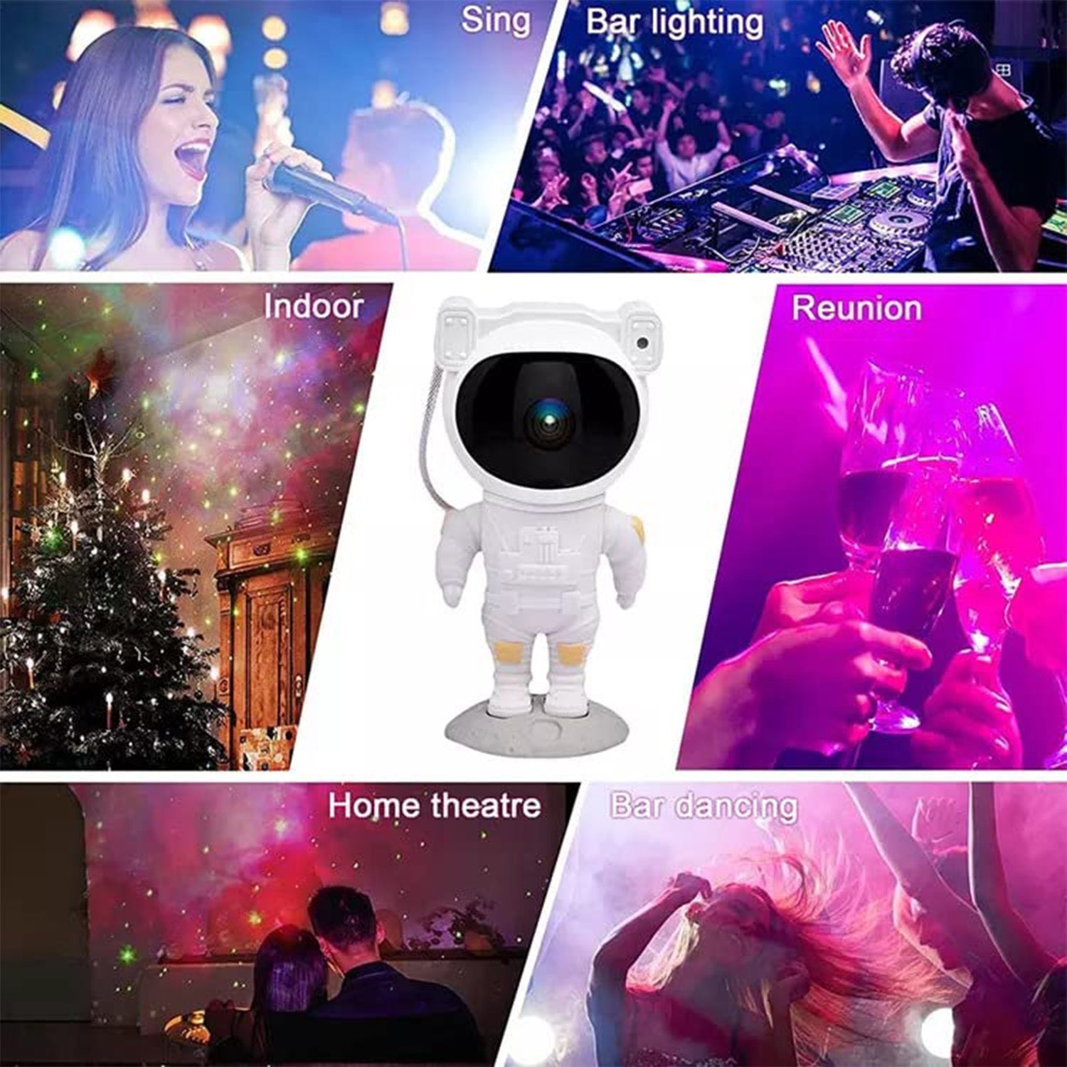 4530 Robot Sky Space Stars Light Astronaut Galaxy Projector, Night lamp, Bedroom, Kids, Projector, Remote Control, Star Projector Will Take Children's to Explore The Vast Starry Sky for Adults, raksha bandhan, Diwali Gift Eshaan Traders