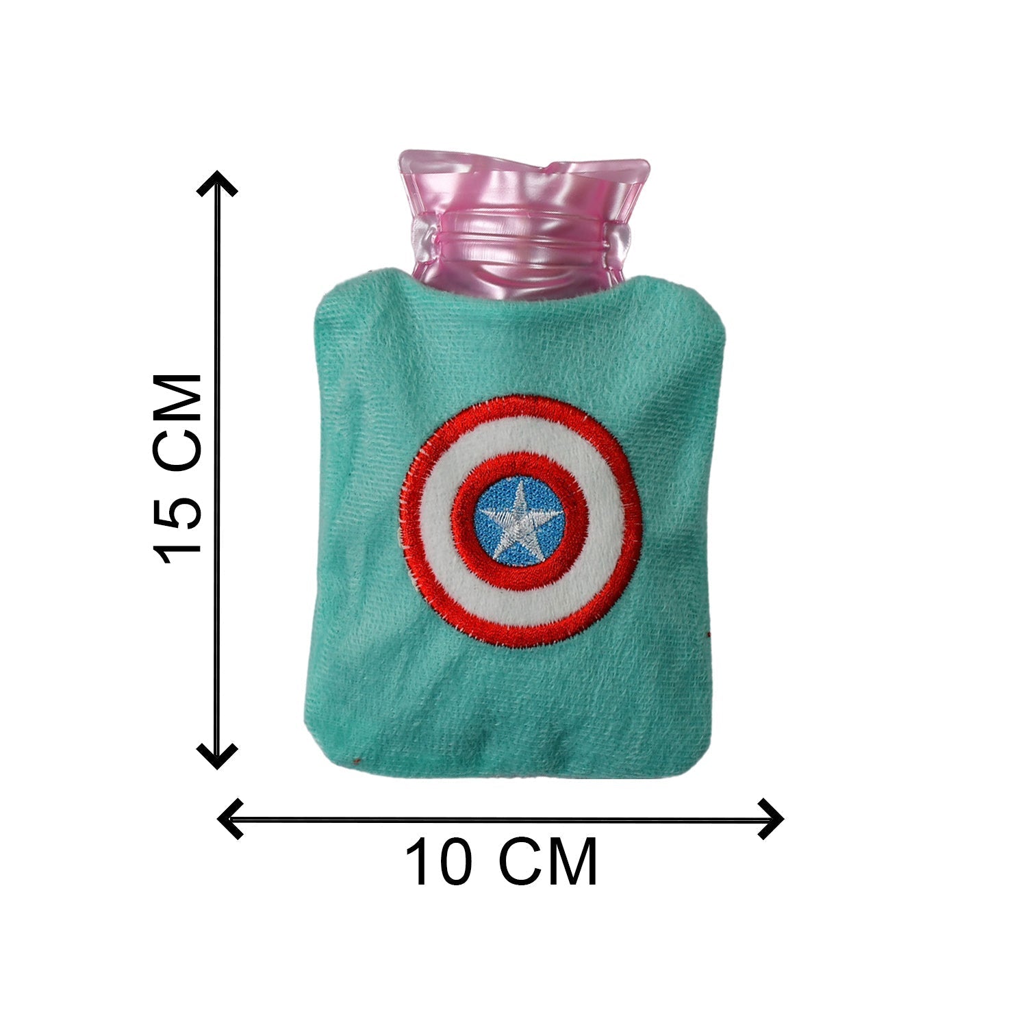 6517 Captain America's Shield small Hot Water Bag with Cover for Pain Relief, Neck, Shoulder Pain and Hand, Feet Warmer, Menstrual Cramps. Eshaan Traders