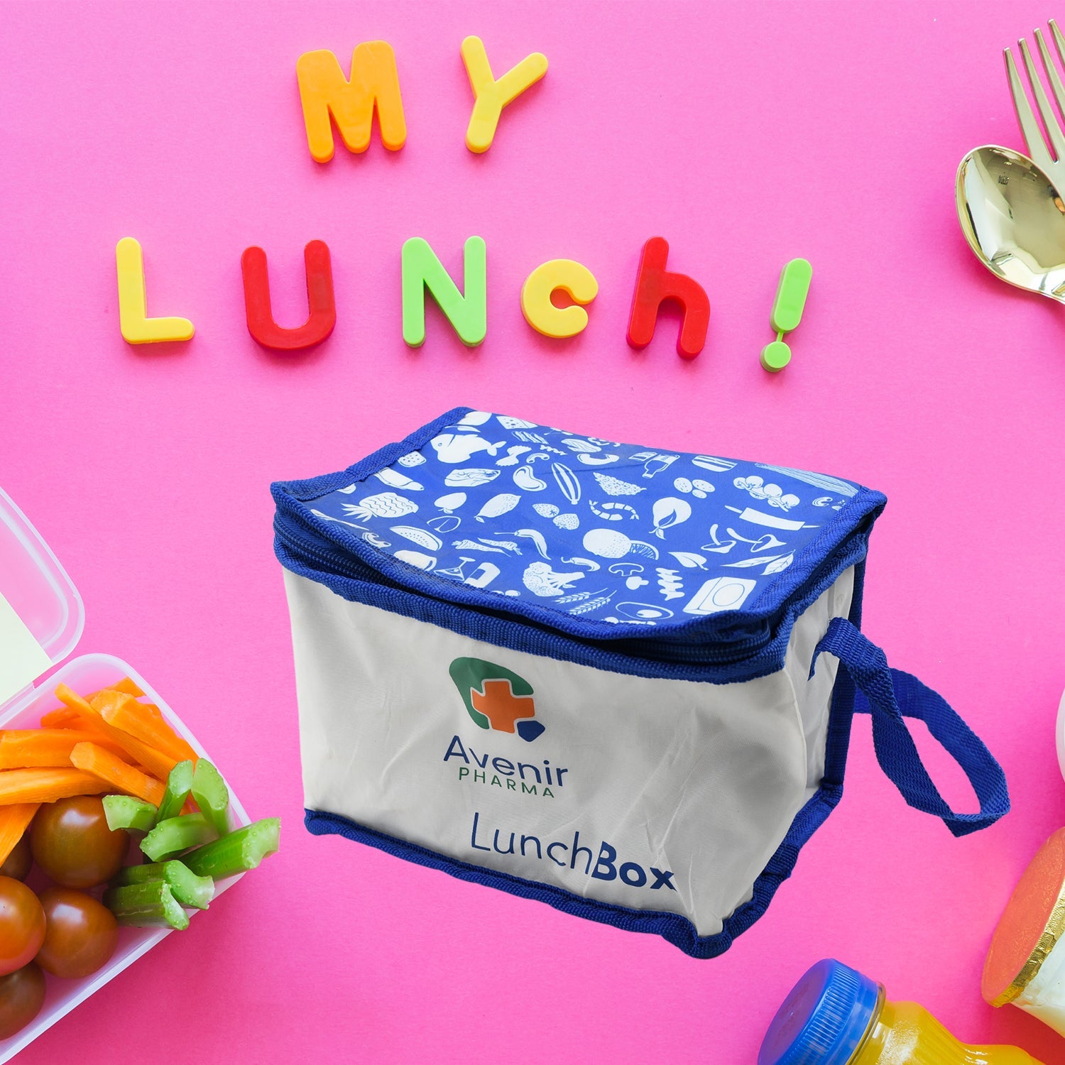 7742 Lunch Bag, Waterproof Insulated Lunch Bag Women Men kids Reusable Lunch Box, Snack Picnic Bag, Mini Lunch box Bag for School Swim Fishing Picnic Small Eshaan Traders