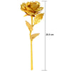 0879 B Golden Rose used in all kinds of places like household, offices, cafe's, etc. for decorating and to look good purposes and all. DeoDap